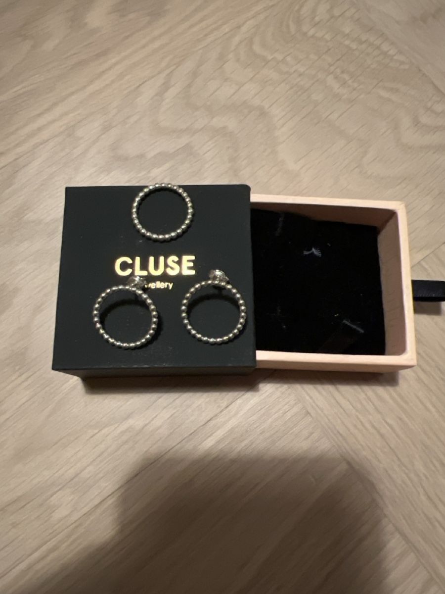 Cluse Orecchini pendenti & Orecchini a lobo: CLUSE Ohrstecker & Ring Sterling Silber – Usato da Zürich venduto da prima.01