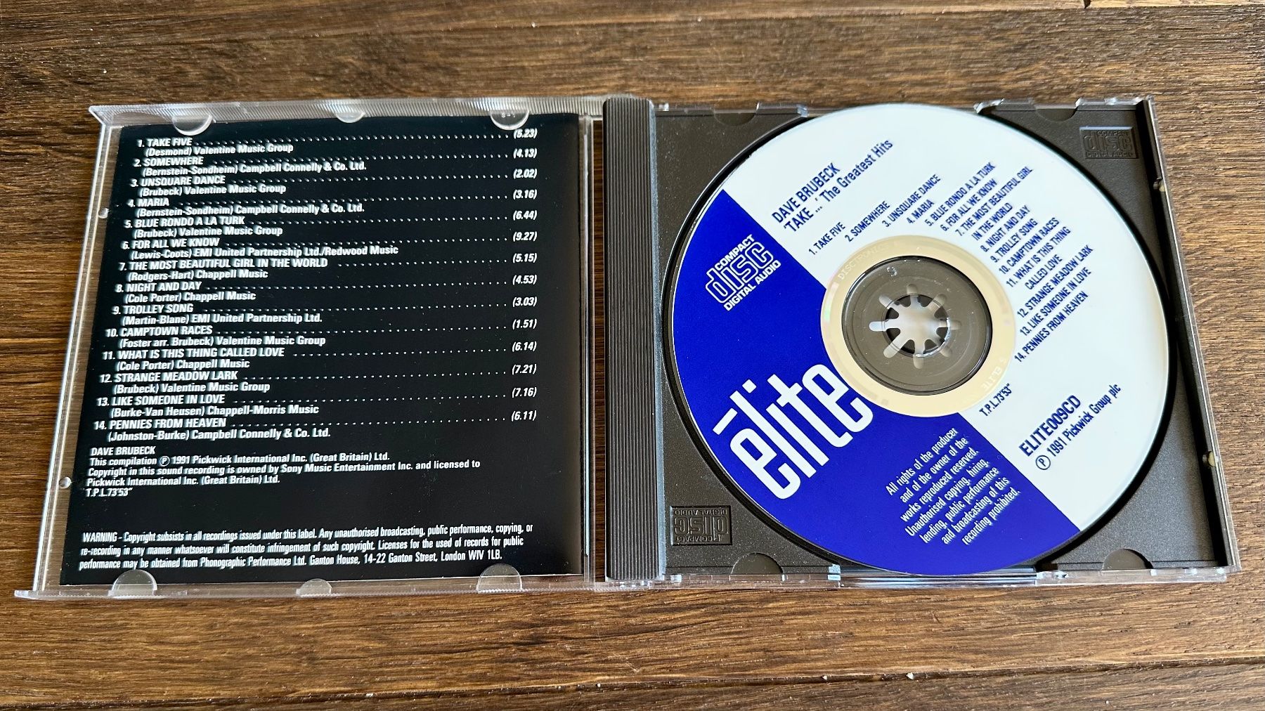 CDs: Dave Brubeck - Take... The Greatest Hits - CD – Gebraucht aus Pontresina von il-bain 2