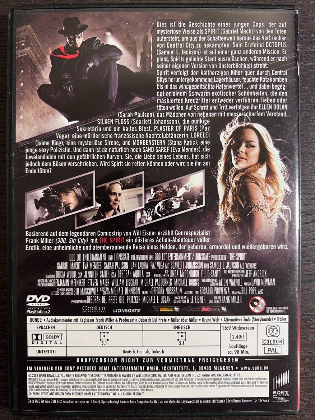 Tutti i DVDs: The Spirit – Usato da Zürich venduto da FilmFreunde 1