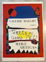 Joan Miro Plakat original Galerie Maeght Miro Artigas 1956