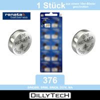 Renata 376 SR626W Knopfzellenbatterie - 1 Stk.