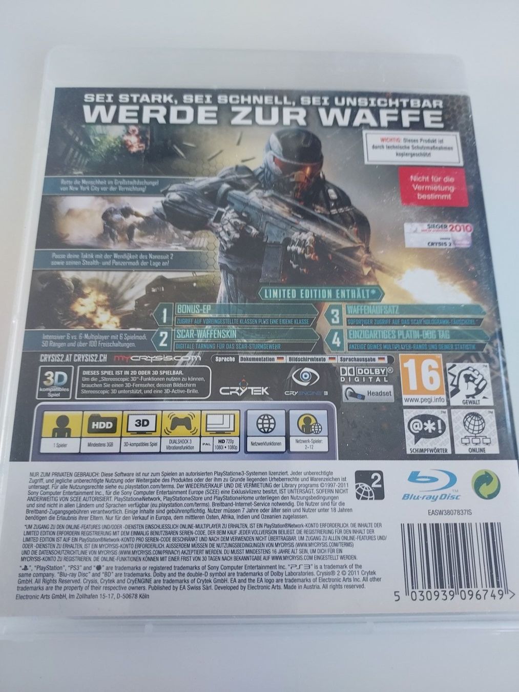 Sony Giochi: Crysis 2 – Usato da Dübendorf venduto da Seth2167 1