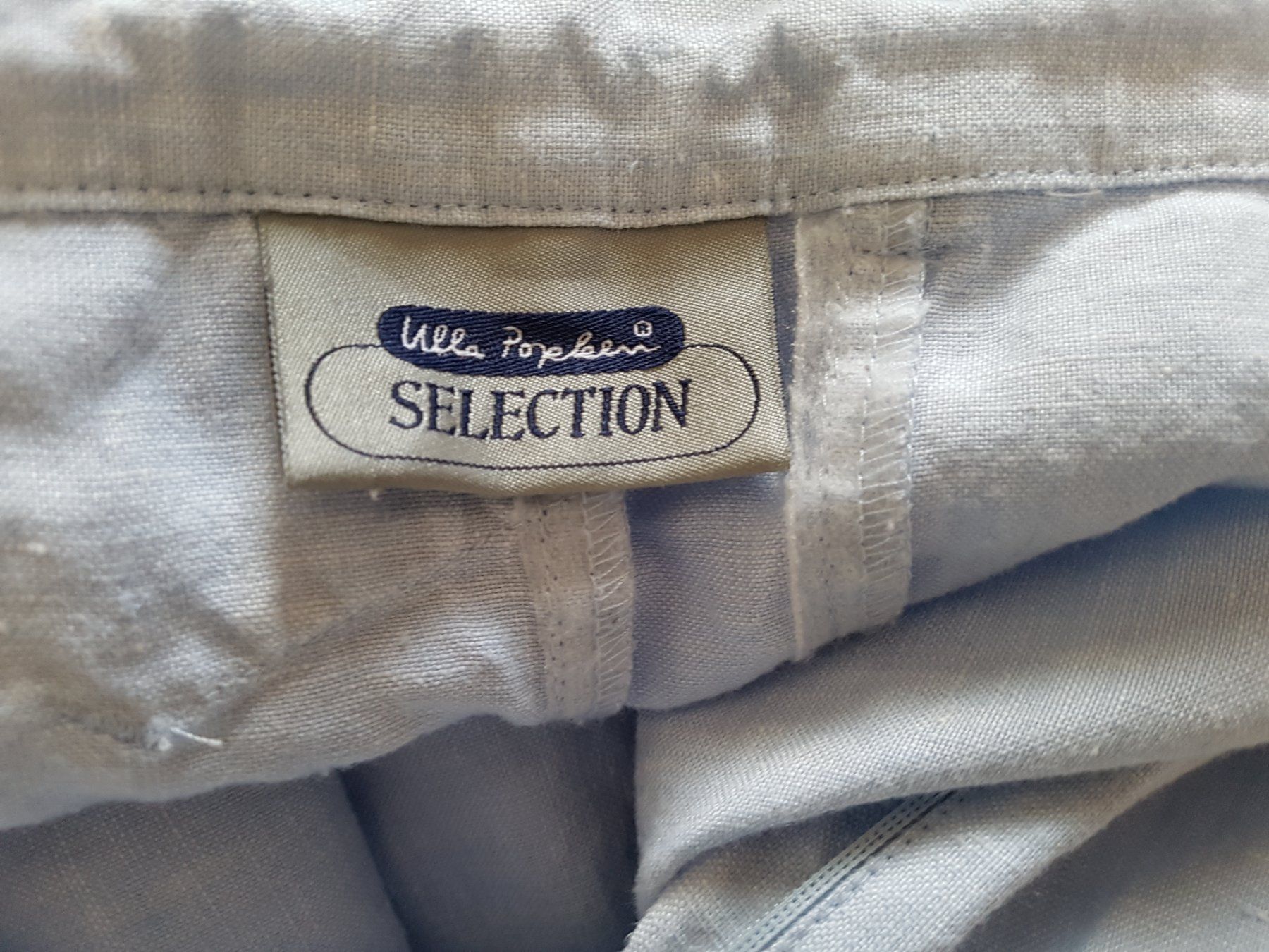 Ulla Popken Pantaloni: Letzte Gelegenheit / Ulla Popken Leinen Shorts h.blau Gr. 56 – Usato da Riehen venduto da robs2026 1