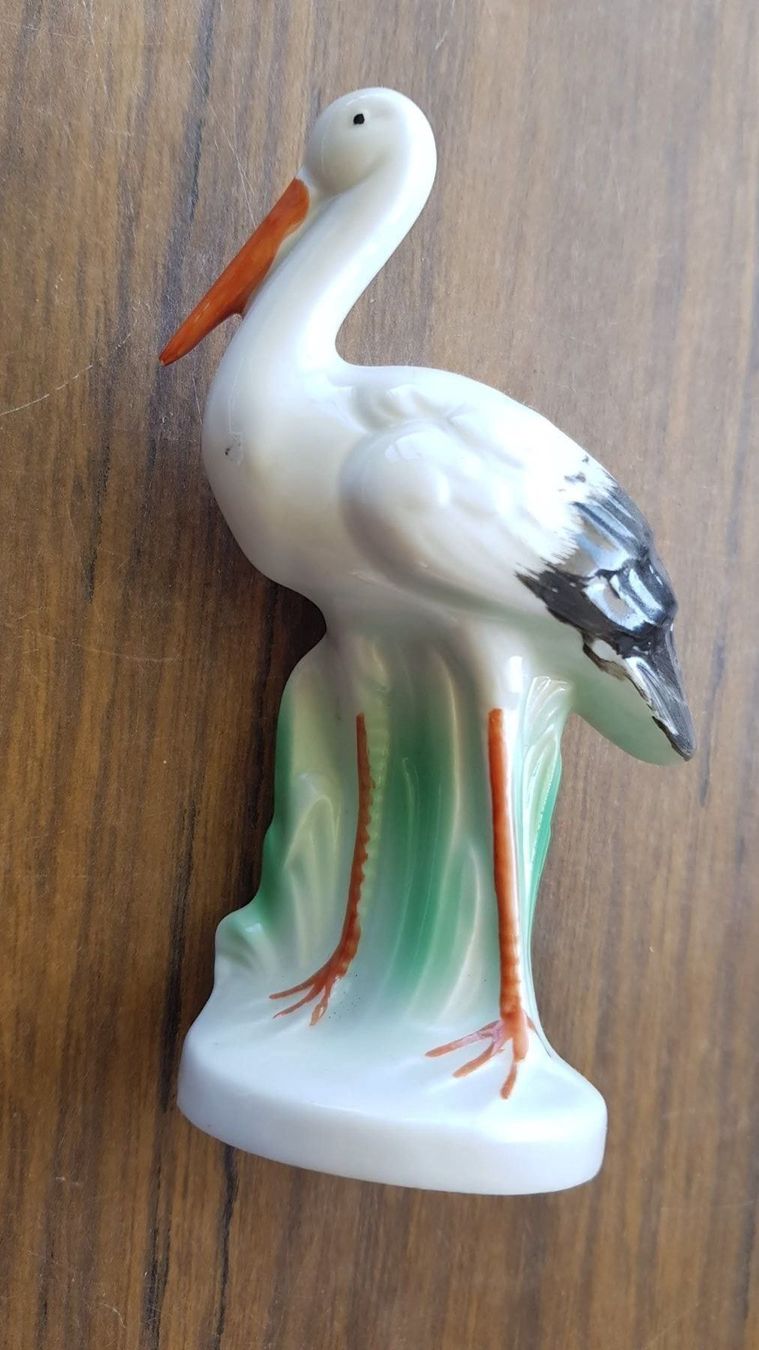 Statuette: Porzellanfigur Storch antik – Usato da Mörschwil venduto da wunderkiste44 7