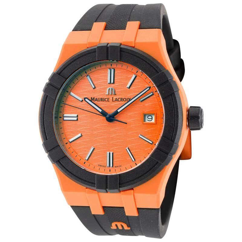 Maurice Lacroix Orologi: Maurice Lacroix Aikon #Tide Orange/Schwarz – Nuovo e nell'imballaggio originale da Immensee venduto da svs_gsm7 1