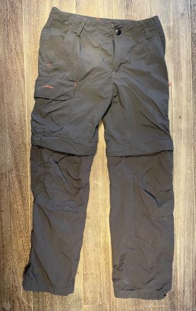 Wanderhose Quechua schwarz abzippbar gebraucht Zustand