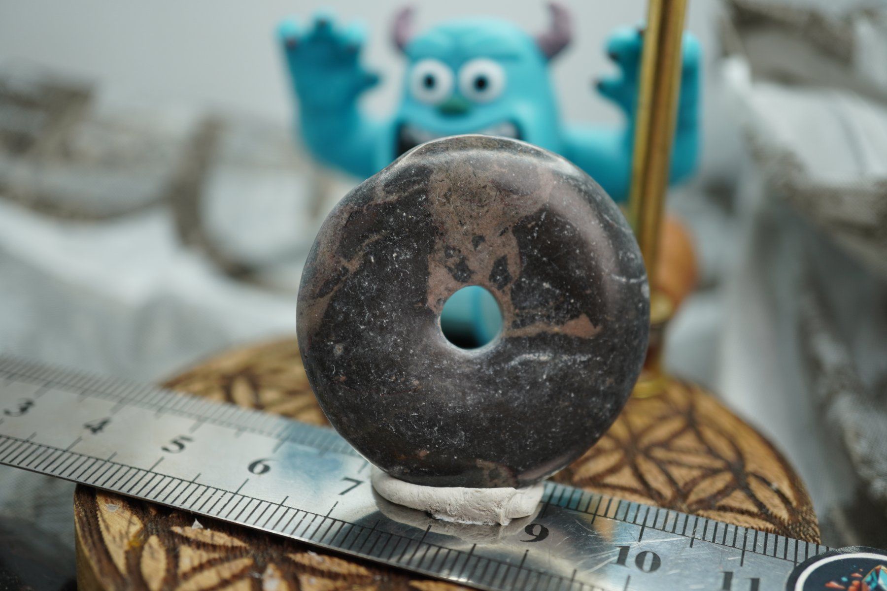 Mineralien & Heilsteine: Spider Web Jasper  Pi Scheibe  ca 40mm   ab  1.-     Räumung – Neu und originalverpackt aus Eschenbach SG von topstone 3