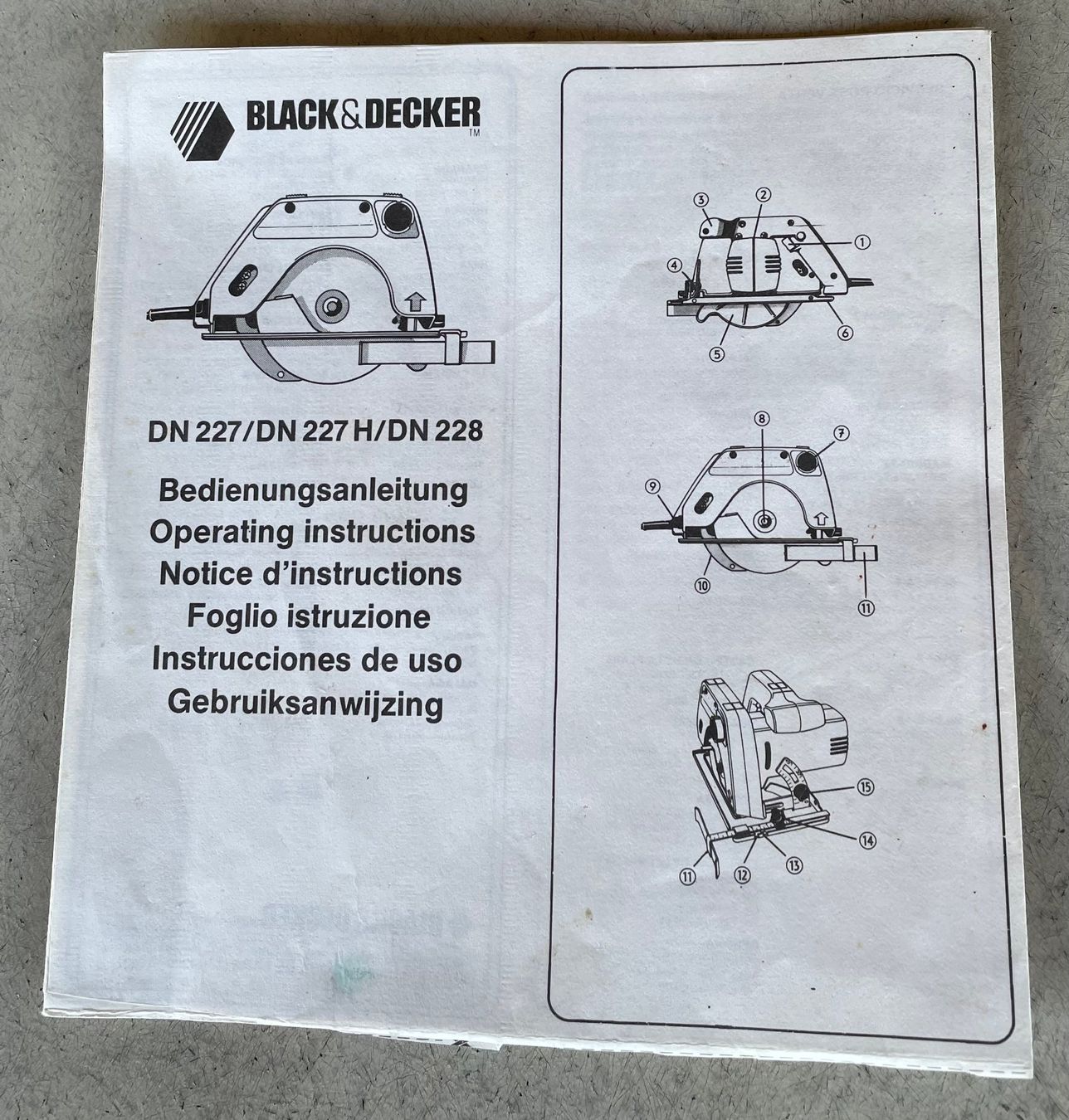 Seghe: Black&Decker DN227 Handkreissäge 550W – Usato da Hettiswil venduto da wer_9kcr 3