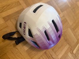 Kinder Fahrradhelm GIRO SCAMP II lila/weiss