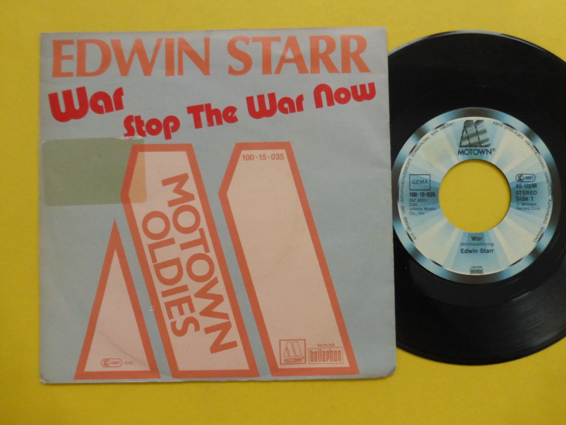 Schallplatten: Edwin Starr – War / Stop The War Now – Gebraucht aus Zürich von Swiss57
