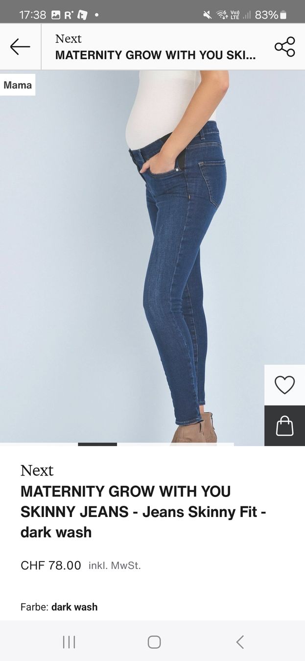 Next Jeans: Umstandsjeans Skinny Next Maternity – Usato da Eschenbach SG venduto da SanFranciscoCalifornia 4