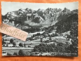 Alte Ansichtskarte Riethbad mit Säntismassiv, 1939, Rarität
