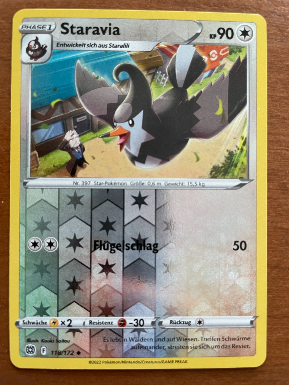 Pokémon Carte collezionabili: Pokemon Staravia Reverse (Versand gratis) – Nuovo (secondo la descrizione) da Chur venduto da Angerson