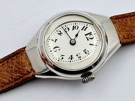 Silberne Uhr, Handaufzug, 800er Silber, Vintage, Schweiz