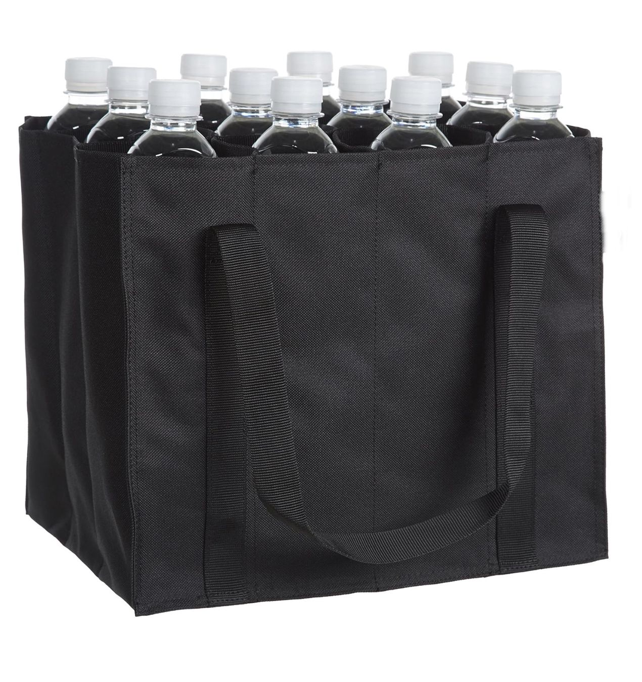 Borse: Flaschentasche, 12 Fächer, 0.75 l Flaschen, Schwarz – Nuovo e nell'imballaggio originale da Bülach venduto da StoreInShop.com