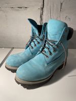 Vintage türkis farbene Timberland Stiefel boots