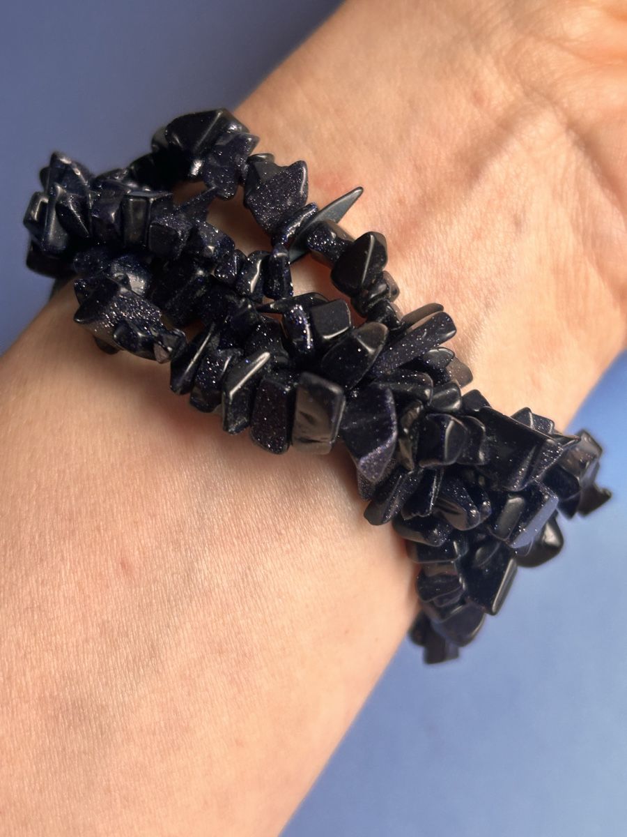 Armbänder & -reifen: Blauer Sandstein Armband UNIVERSUM – Gebraucht aus Laufen von belleskulptur 3