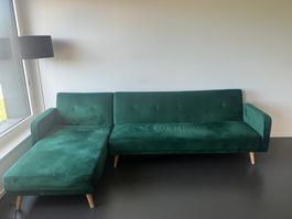 Canapé vert d'occasion / Grünes Sofa (verbraucht)