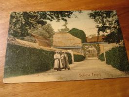 Schloss Teupitz, 1909, farbig, Deutsche + Schweizer Marke