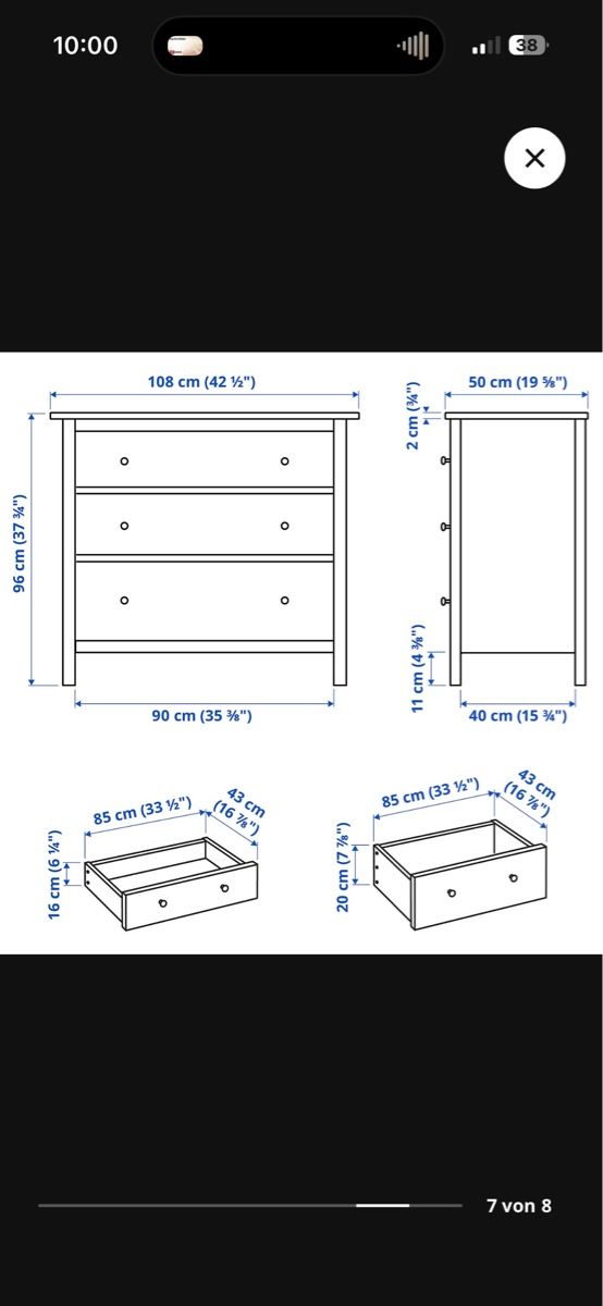 Cassettiere: Hemnes Kommode IKEA – Usato da Winterthur venduto da chrigelable 3