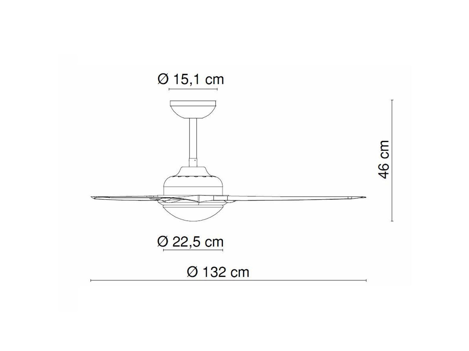 Purificatori d'aria: GLOBO Primo Deckenventilator Metall – Nuovo e nell'imballaggio originale da Bottighofen venduto da zaap 2