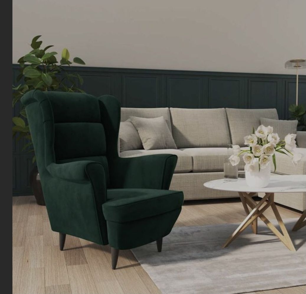 Vidaxl Fauteuils: VidaXL Sessel Dunkelgrün Samt – Neuf avec emballage d'origine à Wengi b. Büren par NeReida88 1