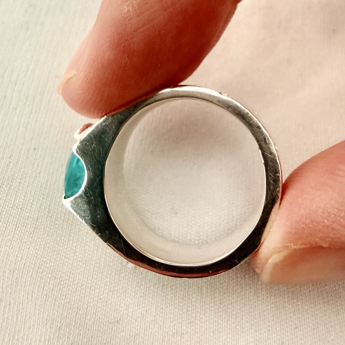 Bagues: Bague en argent - Apatite Paraïba – D'occasion à Marly par Nor_al3 2