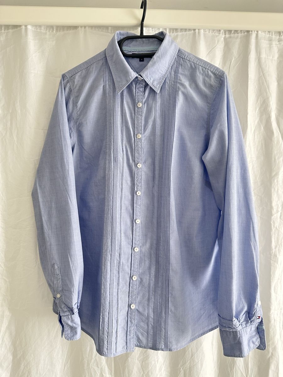 Tommy Hilfiger Camicette: Tommy Hilfiger Bluse blau Grösse M  – Nuovo (secondo la descrizione) da Walzenhausen venduto da auw_sx8w