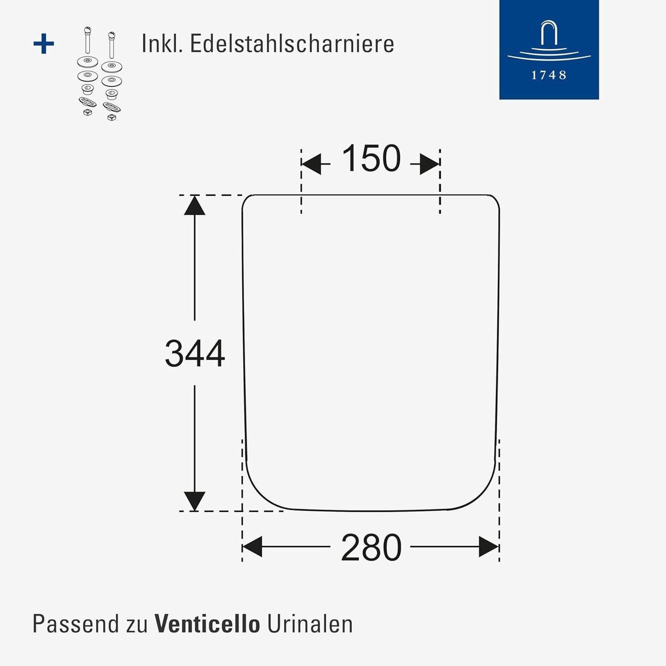 Villeroy & Boch WC: Villeroy & Boch Venticello Urinaldeckel SoftClose Weiss – Neuf avec emballage d'origine à Suhr par SchnapperCH 1