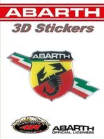Abarth Logo 3D Sticker Aufkleber Original Merchandising NEU