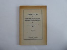 Jahrbuch Histor Vereins Kt. Glarus, Verlag J. Baeschlin 1932