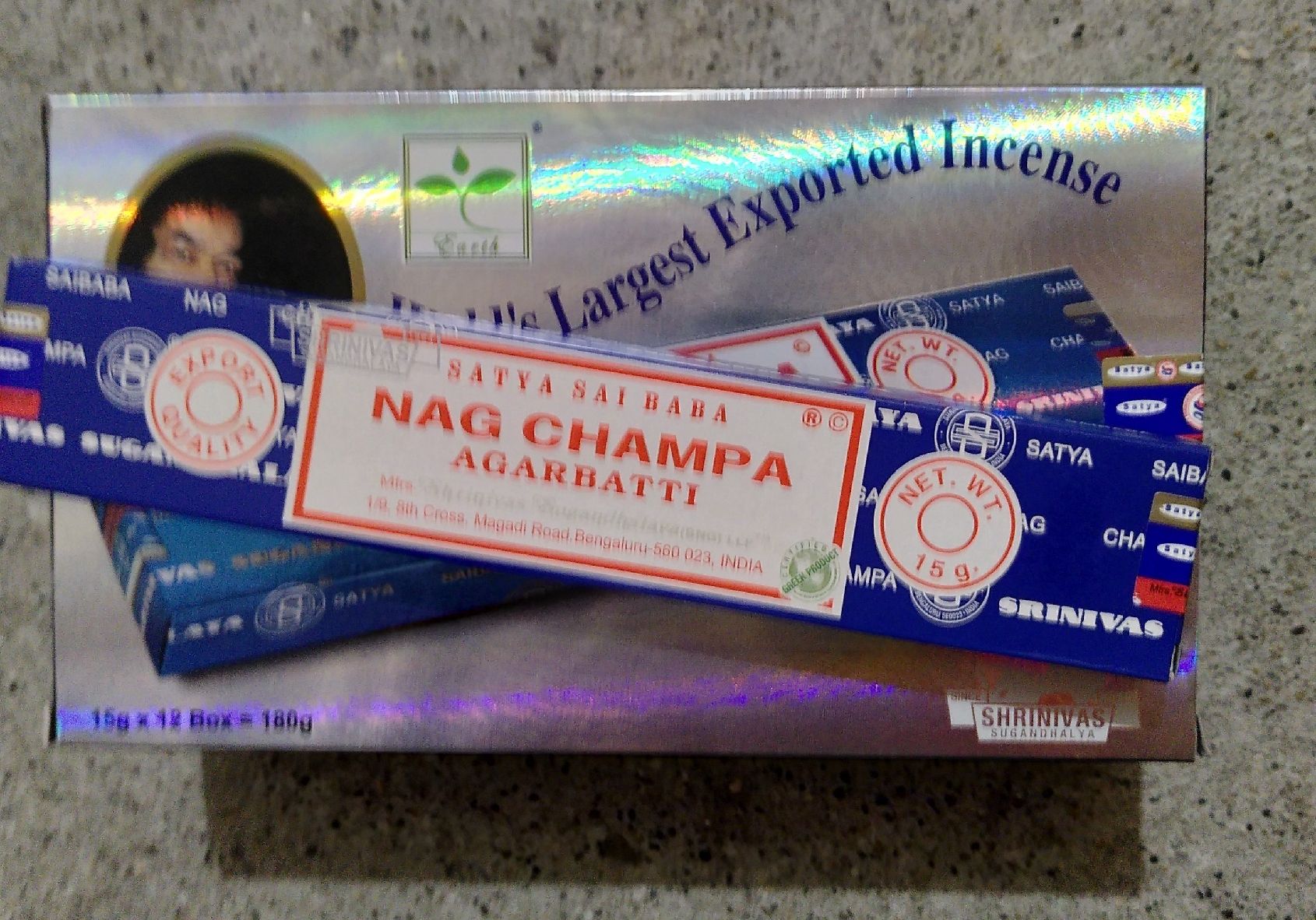Spray per ambienti: encens Satya Nag Champa – Nuovo e nell'imballaggio originale da Lausanne venduto da Soulbrother 1