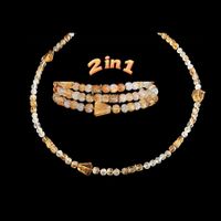2in1 Citrin Halskette ODER Armband   Emarra