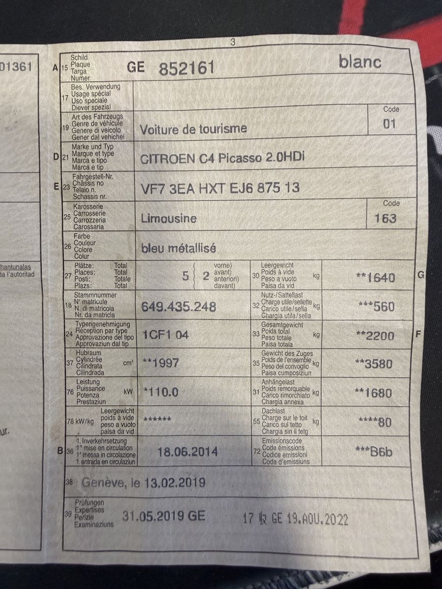 Citroën Automobili: Citroën C4 Picasso  – Usato da Vernier venduto da rod_vmf2 4