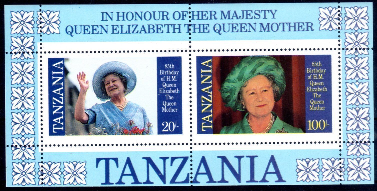 Alle Briefmarken: TANZANIA BLOCK MIT 2 MARKEN **POSTFRISCH** - W306 – Neu (gemäss Beschreibung) aus Losone von EM2019