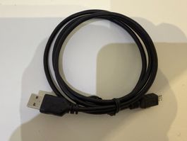 USB-Kabel USB 2.0, Typ A auf Micro-B, Schwarz, 1m, NEU