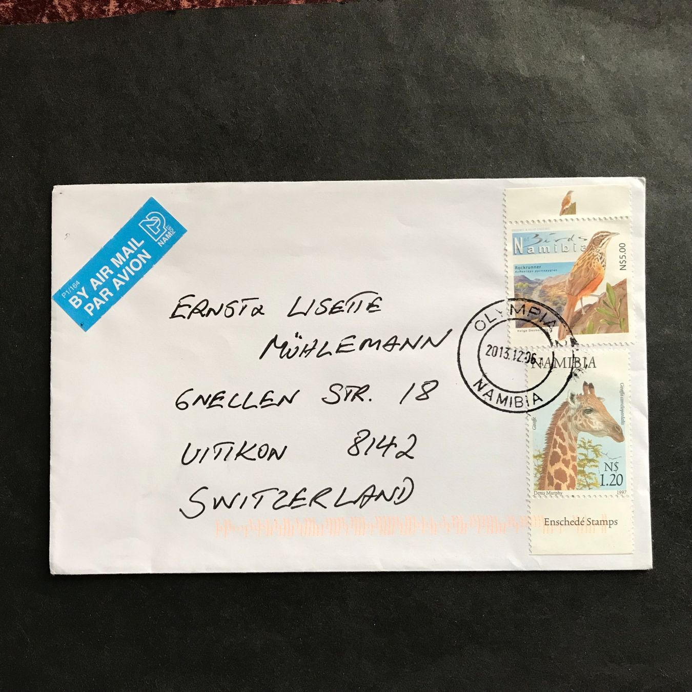 Alle Briefmarken: NAMIBIA, 6 Briefe – Gebraucht aus Uitikon Waldegg von Gooddeal05 5