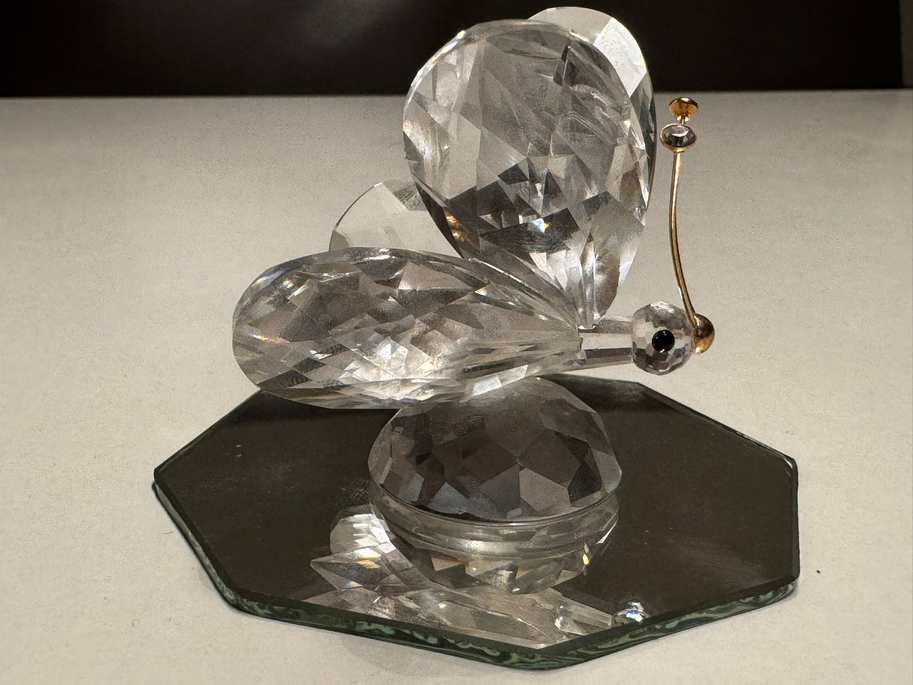 Swarovski Statuette: Swarovski Schmetterling – Usato da Egg b. Zürich venduto da Brocki_Insel_Egg 1