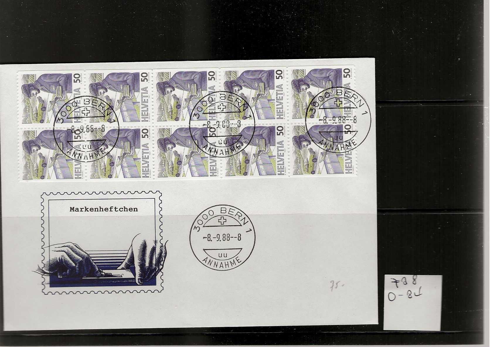 Buste & buste per spedizione: enveloppe FDC 7387 carnet 0-84 – Usato da Sorvilier venduto da carose01