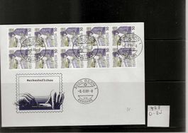 enveloppe FDC 7387 carnet 0-84