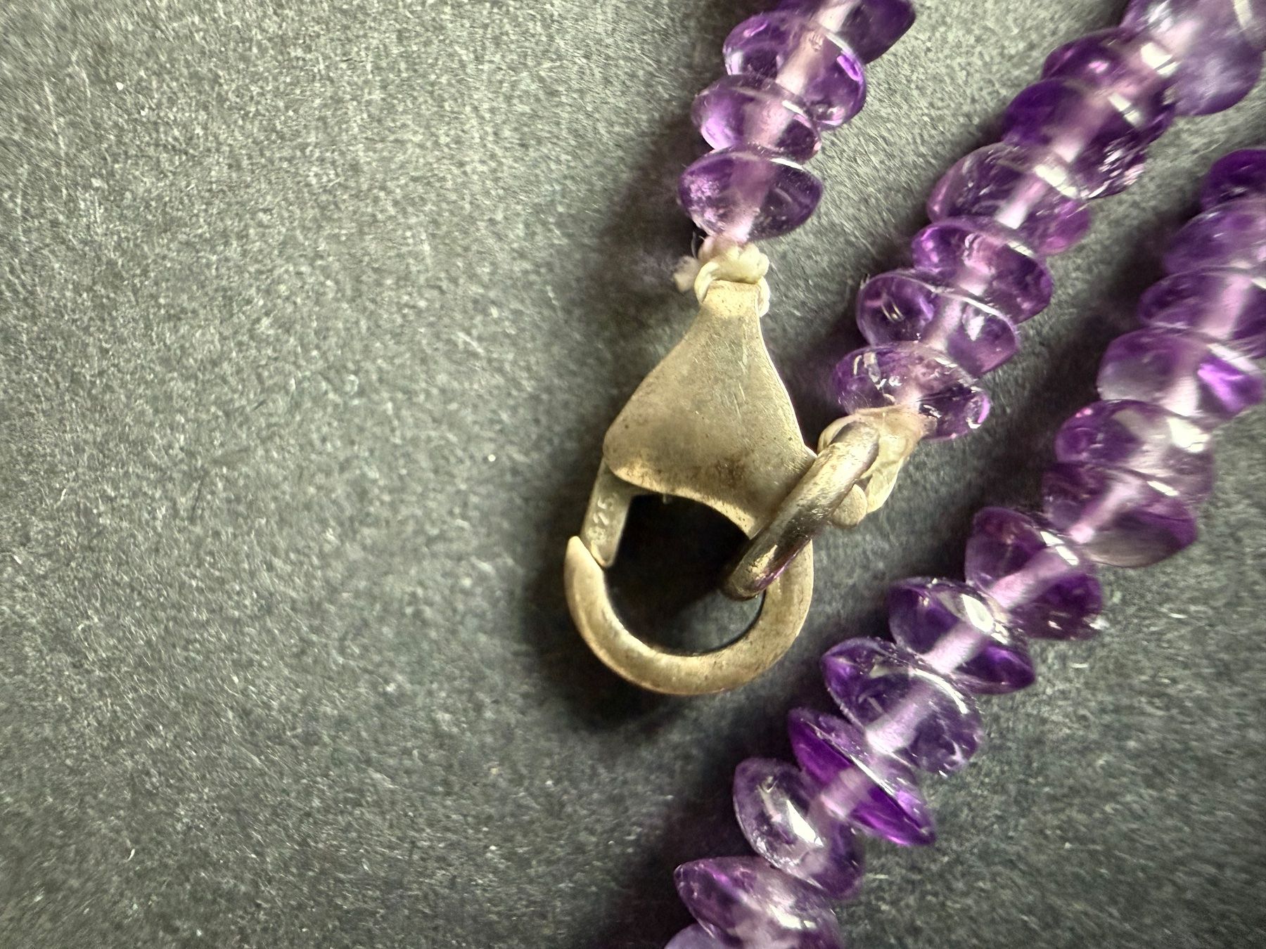 Ketten: Amethyst Kette mit Silber Verschluss 925 – Gebraucht aus Spiegel b. Bern von Rogger72 6