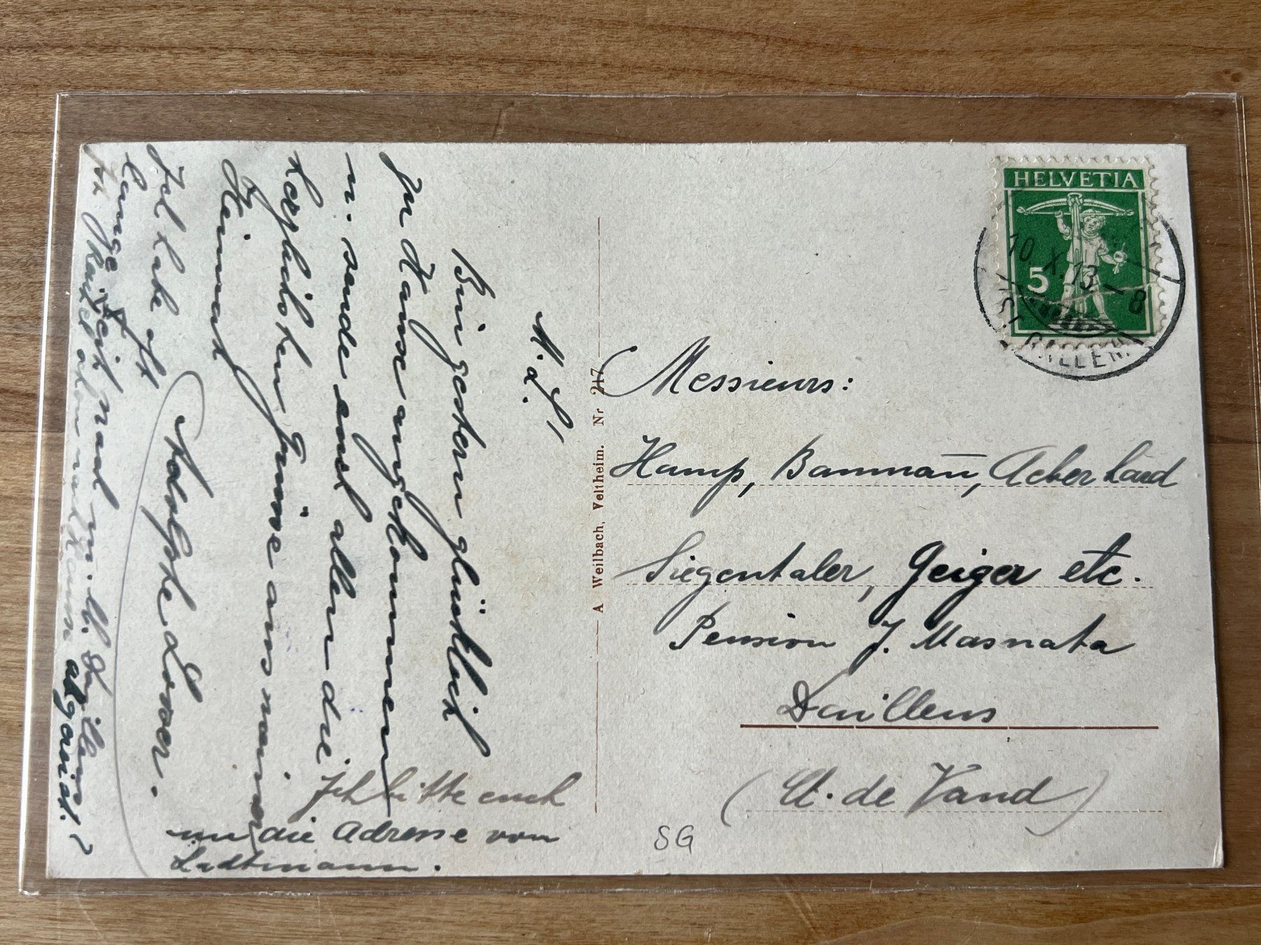Cartoline postali: Kappel (Toggenburg) - 1913 – Usato da Stäfa venduto da Hannahsita14 1