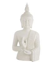 🌿Buddha Figur weiss Dekoration Heim Deko