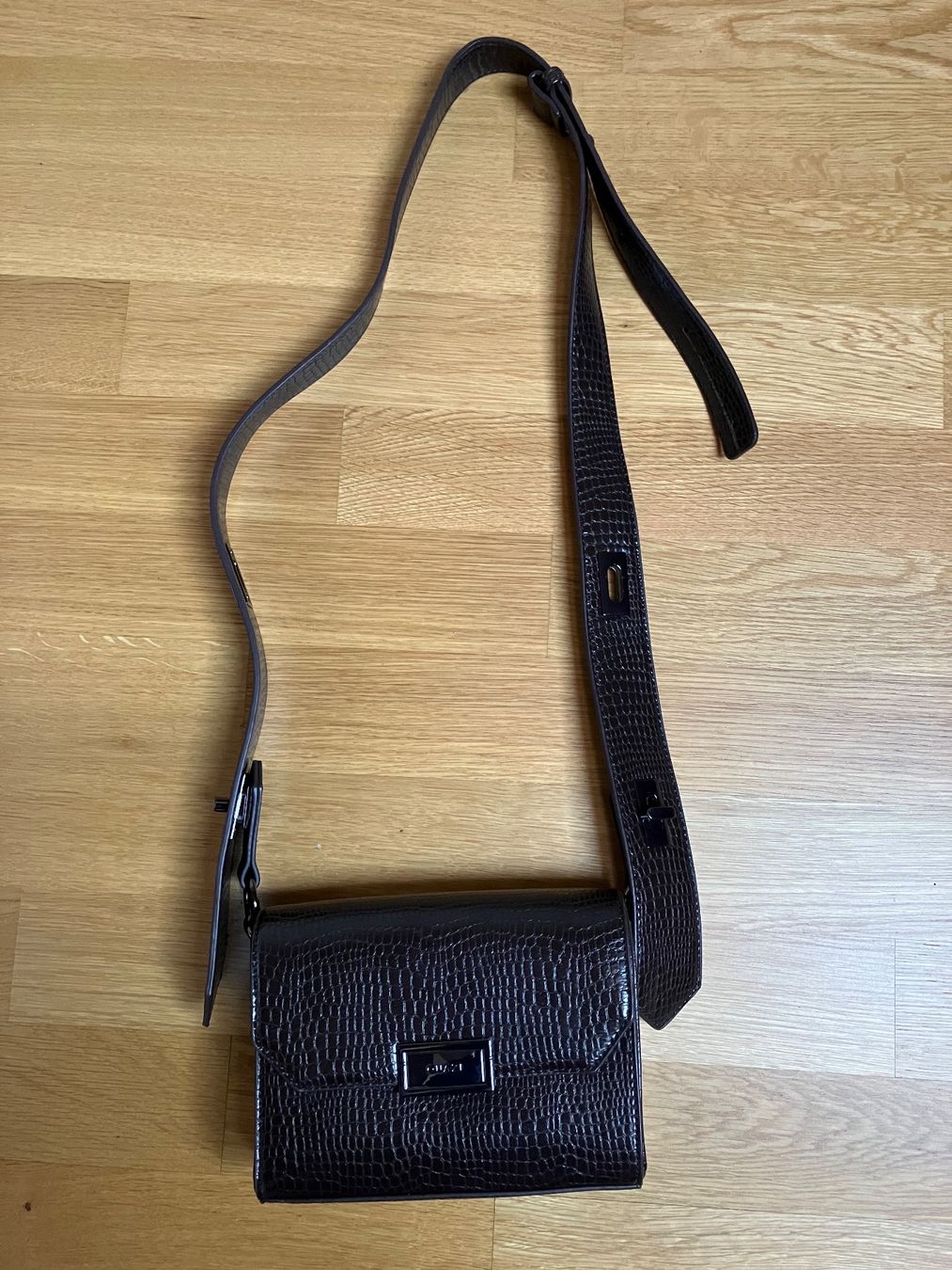 Borse da donna: dunkelbraune Lederimitat Tasche – Usato da St. Gallen venduto da andreav.