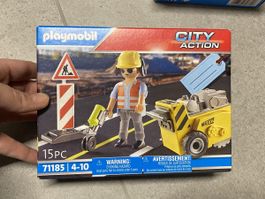 Playmobil neuf city action 71185 ouvrier chantier