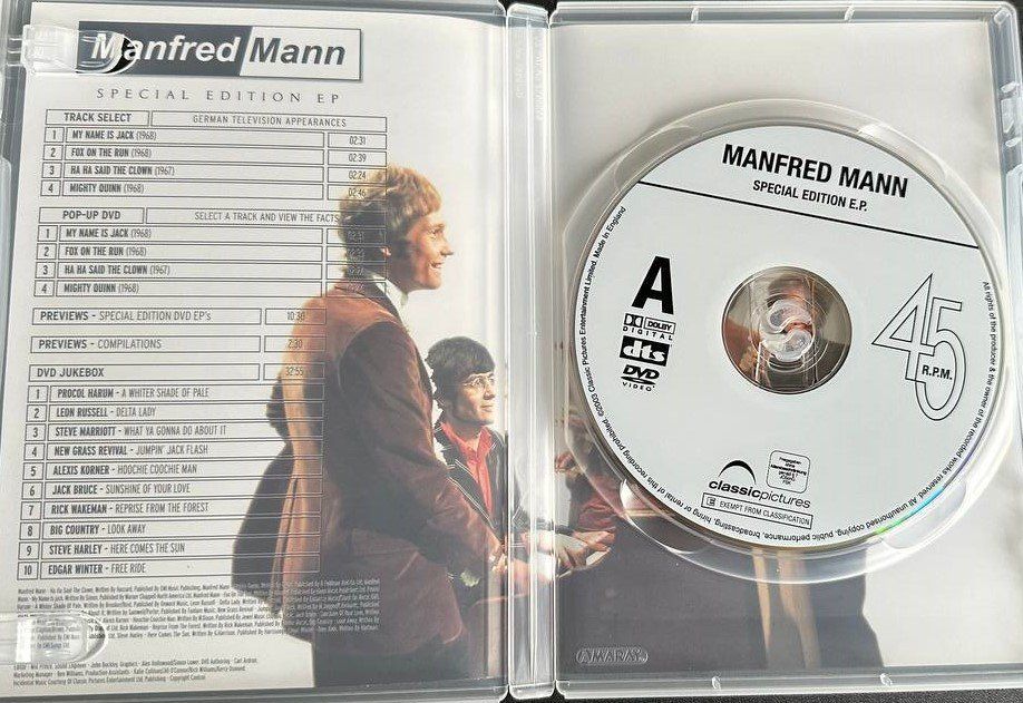 Alle DVDs: Manfred Mann Special Edition DVD Rarität – Gebraucht aus Beringen von Mantafisch1 2