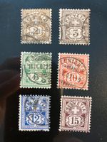 Schweiz 1906 Satz Kreuz Wertschild gestempelt Wasserzeichen