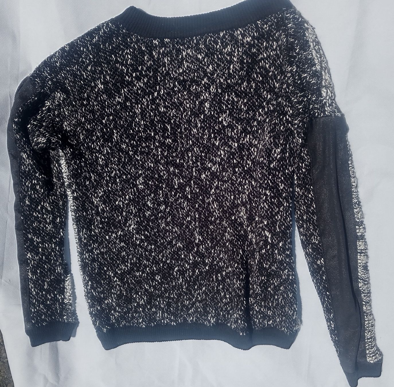 Vila Pullover & Sweatshirts: VILA Damenpullover Gr. L schwarz/weiss meliert – Gebraucht aus Luzern von toenu23 3