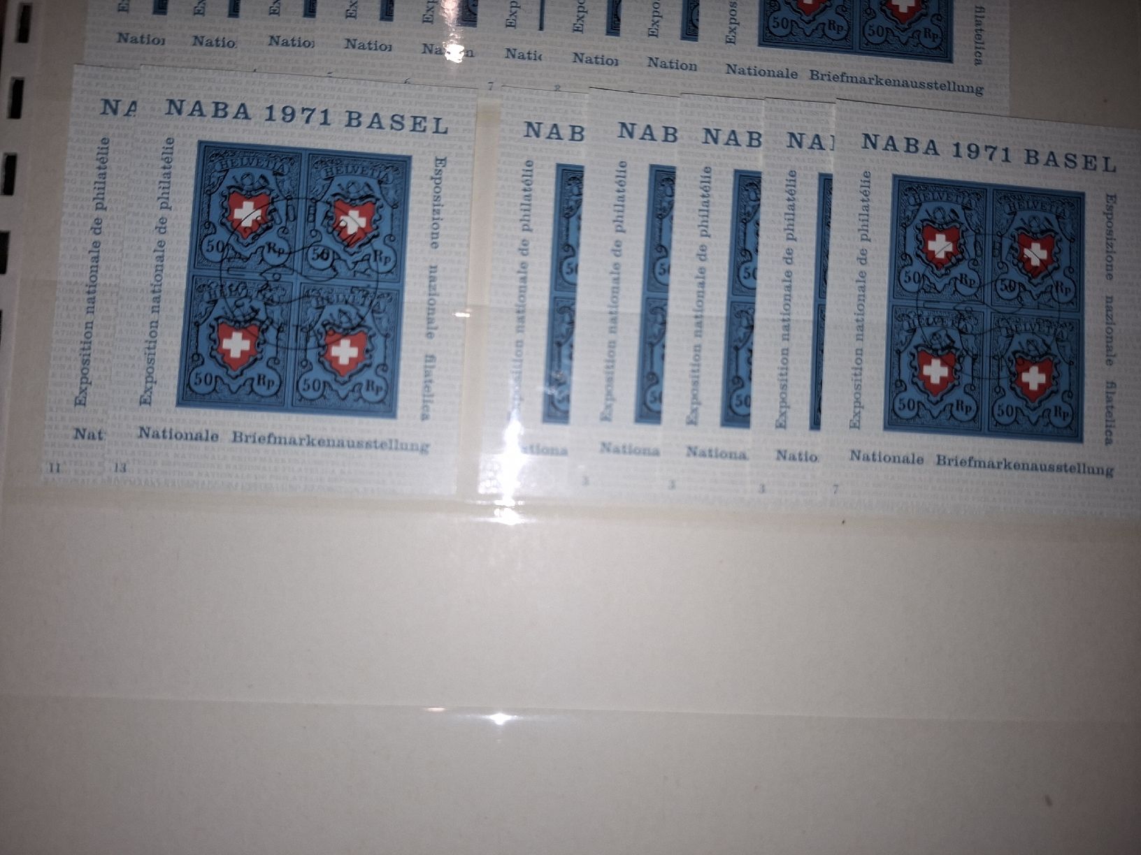 Tutti i francobolli: Naba 1971 Sonderblocks / Nr 2 - 11komplett – Usato da Balgach venduto da SIMEON27 2