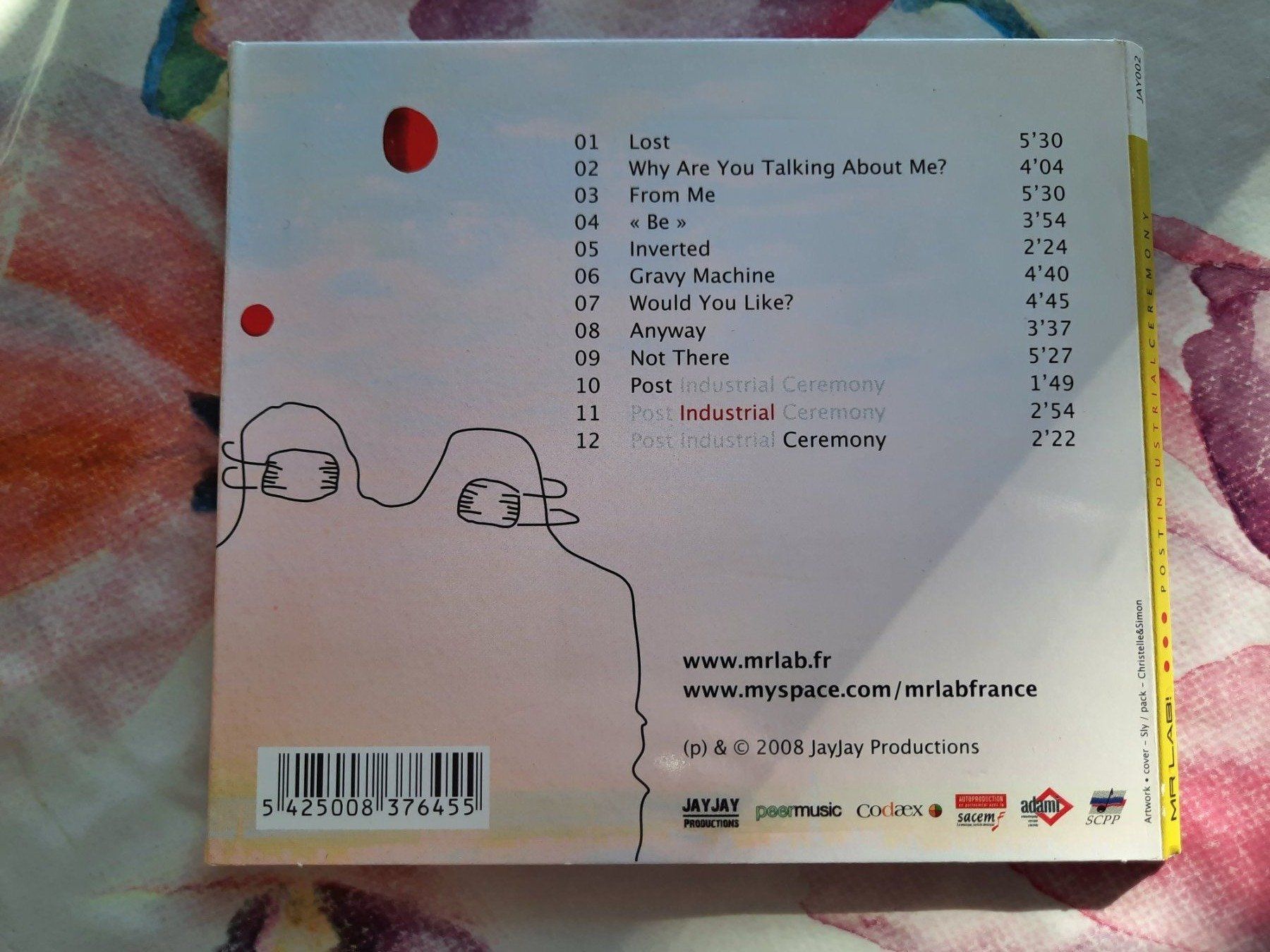 CDs: CD Mr Lab - Post Industrial Ceremony – D'occasion à Pully par bro_n52j 1